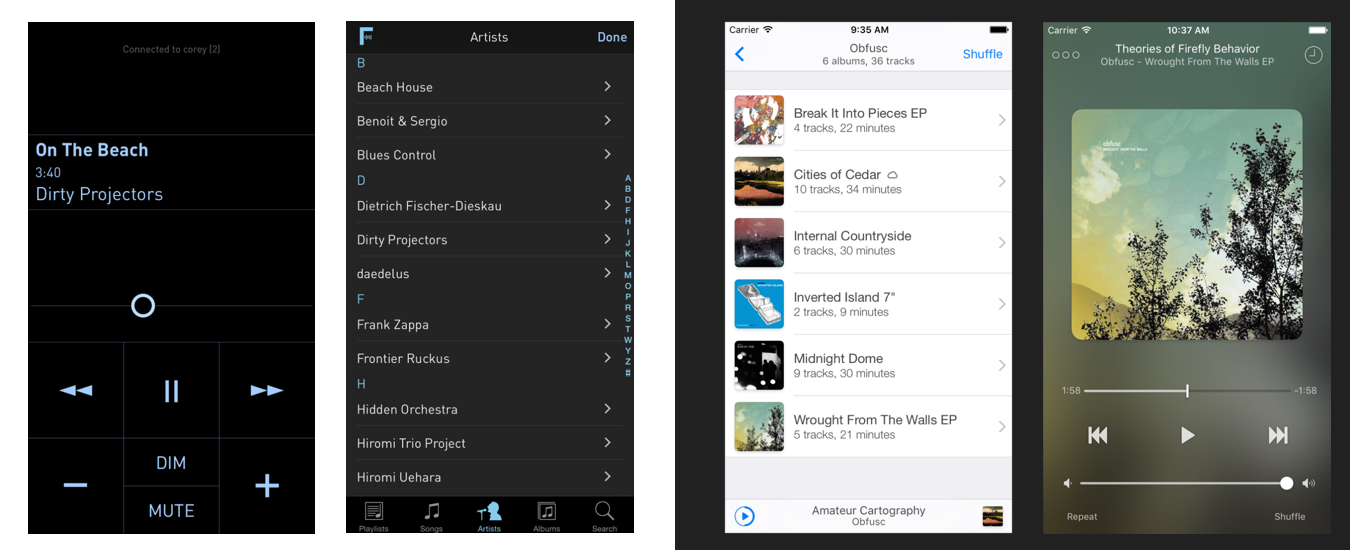 Fidelia - iOS music player