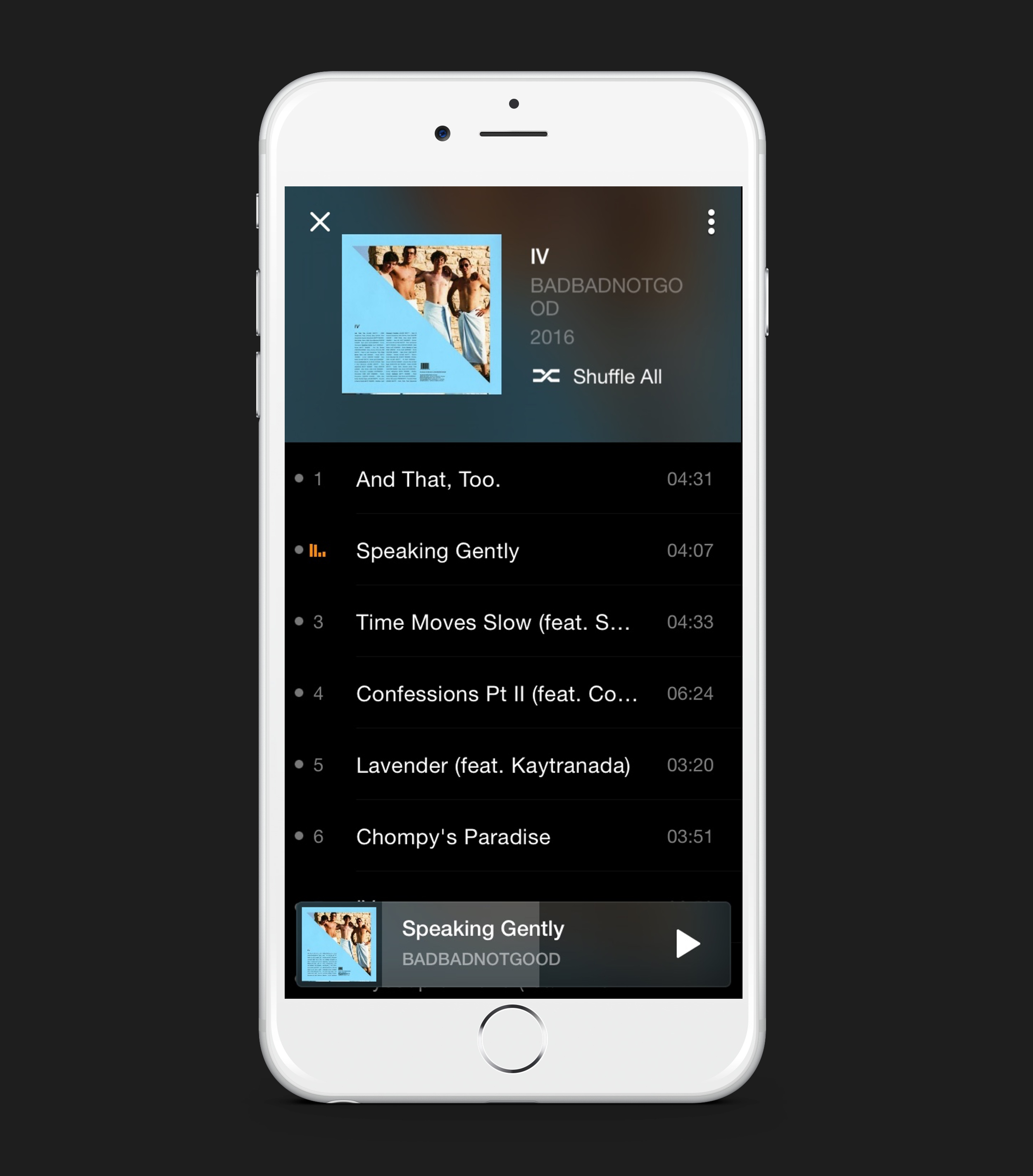 best-music-app-for-iphone-interface